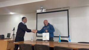 Зустріч студентів із військовим журналістом Валерієм Калнишем