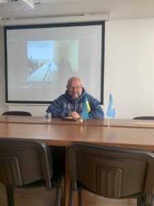 Зустріч студентів із військовим журналістом Валерієм Калнишем