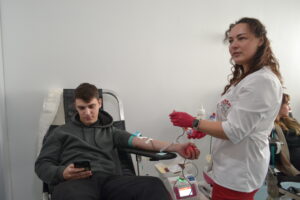 Благодійна акція з донації крові «Сила крові» в Університетській клініці КиМУ