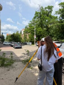 Геодезична практика на факультеті будівництва та архітектури і Фаховому коледжі КиМУ