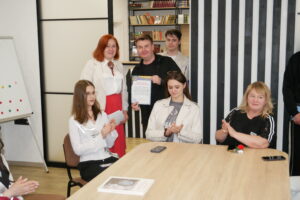 Зустріч НПП факультету будівництва та архітектури у бібліотеці власного проєкту Ліцею №281 м. Києва
